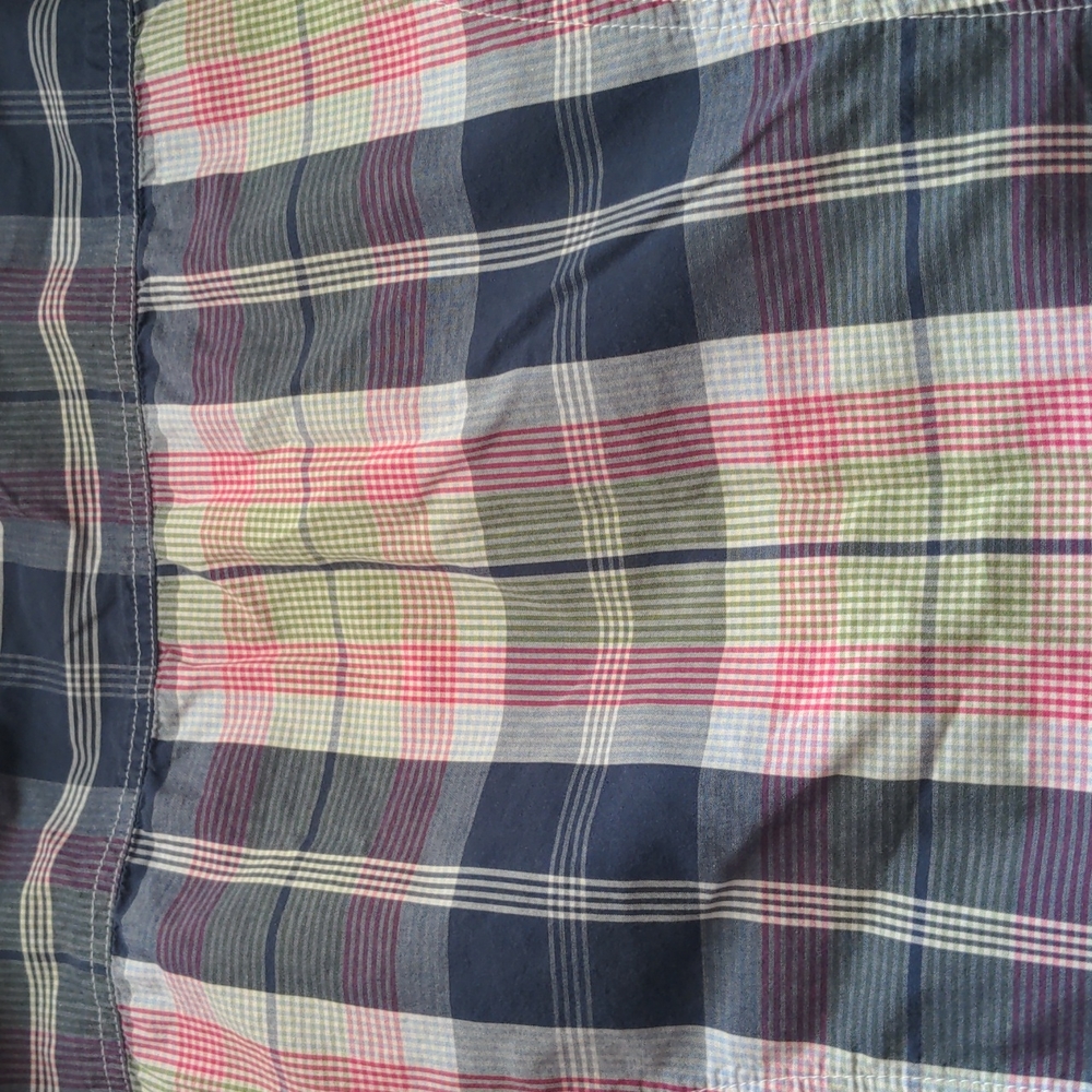 Tommy Hilfiger Shirt button up Long Sleeve Plaid Pink Blue Green XL - Picture 4 of 12